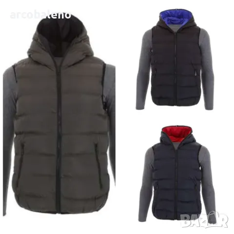 Мъжки реверсивен елек, 3цвята 