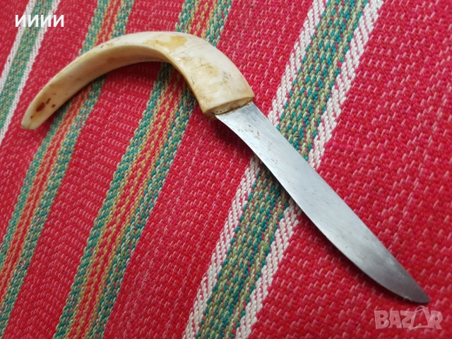 Нож бивна от глиган , снимка 2 - Ножове - 52321945