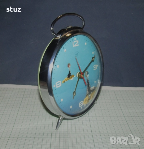 Анимиран будилник с тюленчета, механичен, снимка 3 - Антикварни и старинни предмети - 52886756