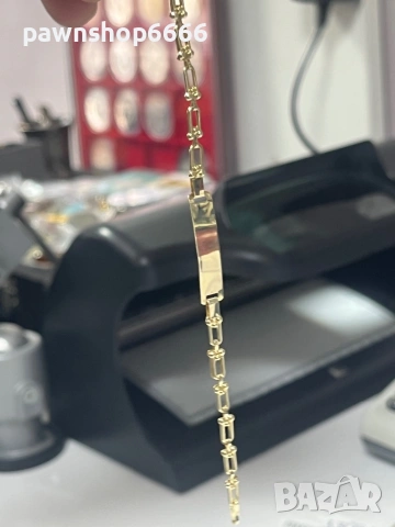 Златна гривна 14 карата, снимка 2 - Гривни - 53082072