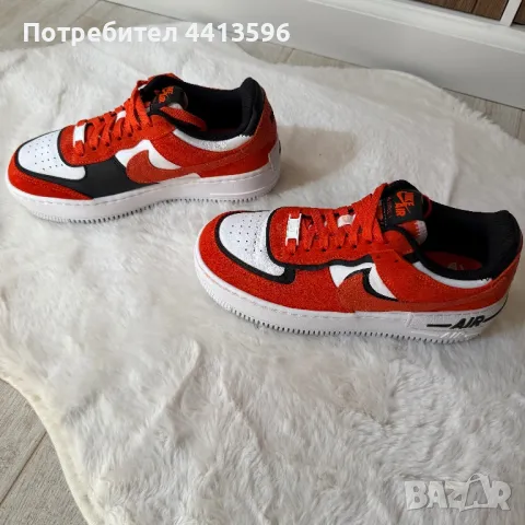 Nike Air Force 1 Shadow 'Cracked Leather - Rush Orange', снимка 5 - Кецове - 49480721