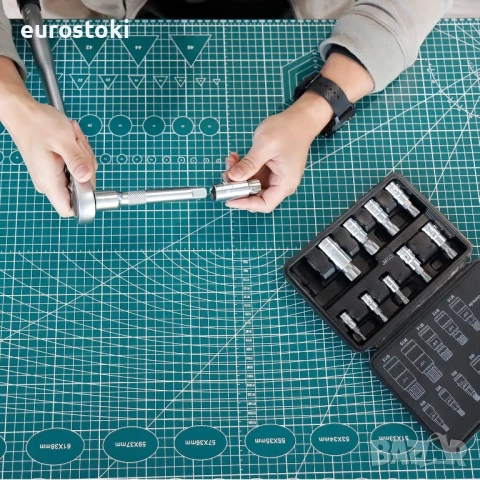 CCLIFE 5603 10 x XZN Torx M4 - M18, S2 Комплект вложки от легирана стомана, снимка 3 - Куфари с инструменти - 51410220