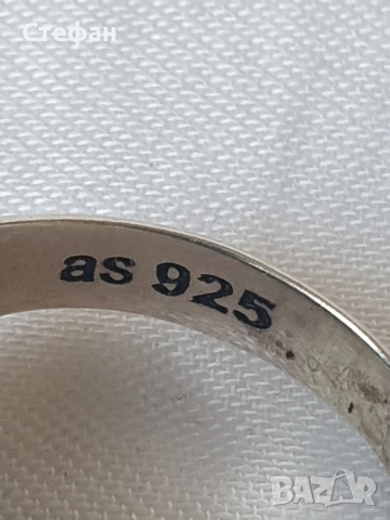 Сребърен пръстен, снимка 3 - Пръстени - 54266175