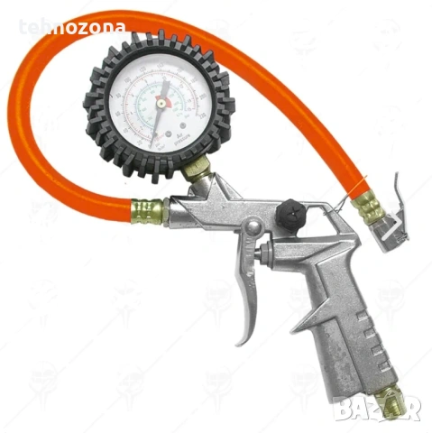 ПИСТОЛЕТ ЗА ПОМПАНЕ НА ГУМИ С МАНОМЕТЪР, PREMIUM, снимка 2 - Аксесоари и консумативи - 53229964