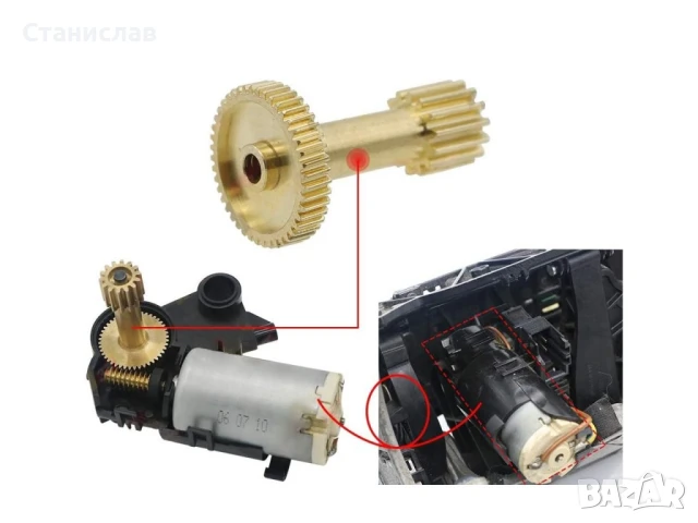 Зъбно колело за MMI дисплей на Audi A8 D5, снимка 7 - Части - 50631983