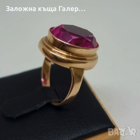 Винтидж златен пръстен – съветско злато, 583, 6,50г, снимка 3 - Пръстени - 54215683