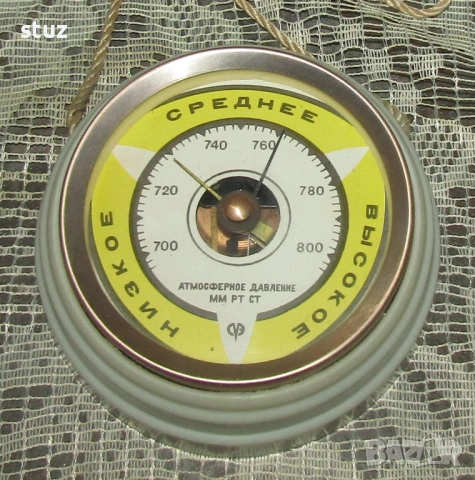 Съветски стенен барометър, снимка 3 - Декорация за дома - 53964955