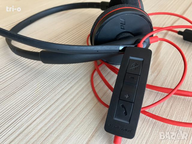 USB Stereo Слушалки с микрофон PLANTRONICS BLACKWIRE C3220, снимка 7 - Слушалки и портативни колонки - 45607594