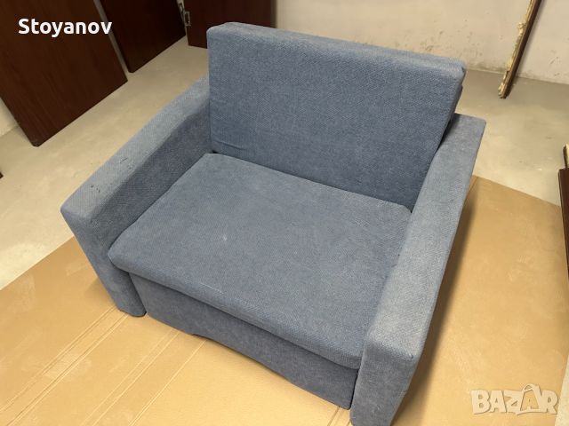 Кресло, фотьойл - разтегателен единично легло , снимка 2 - Дивани и мека мебел - 45717875