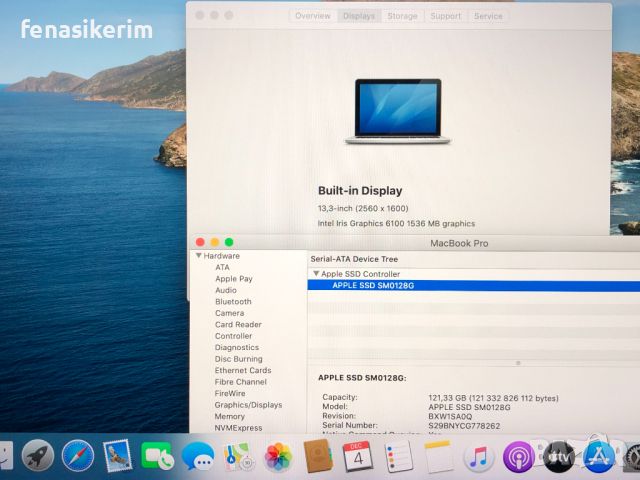 13.3' Retina Apple MacBook Pro 2015 Core i5 8GB RAM/128GB SSD/Iris 6100/Бат 6ч, снимка 7 - Лаптопи за работа - 46423199