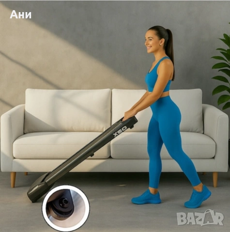 Електрическа бягаща пътека Halofit X50, 6 км/ч, 90 кг, 100x38 см, , снимка 2 - Фитнес уреди - 53397087