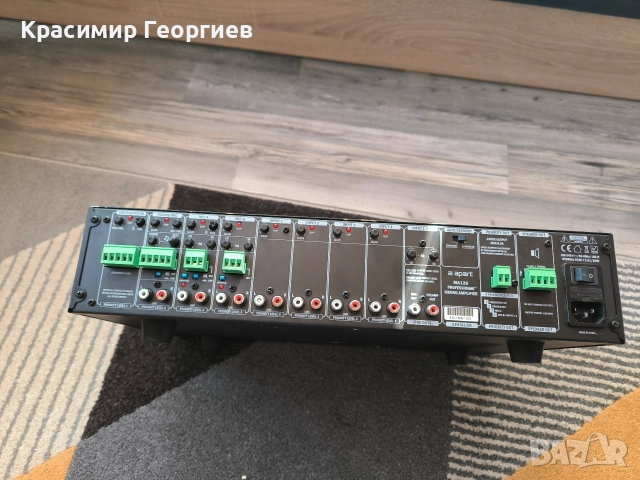 apart ma-120 mixing amplifier усилвател с миксер , снимка 2 - Ресийвъри, усилватели, смесителни пултове - 52935588