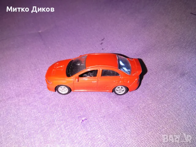 Mitsubishi lancer evolution Welly колекционерска количка