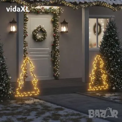 vidaXL Коледна светеща украса елха с шипове, 115 LED, 90 см(SKU:357718), снимка 2 - Декорация за дома - 48345089