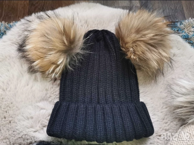 Зимни шапки, естествен косъм, Колан Avin, Alessa, снимка 4 - Шапки - 52346140