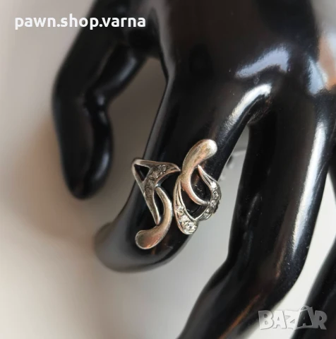 Нов сребърен пръстен 925 с фианити – размер 17 мм, 3,13 г, снимка 4 - Пръстени - 51408846