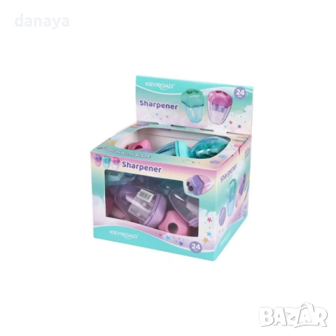 6560 Двойна острилка за моливи KEYROAD с контейнер, снимка 6 - Ученически пособия, канцеларски материали - 54177004