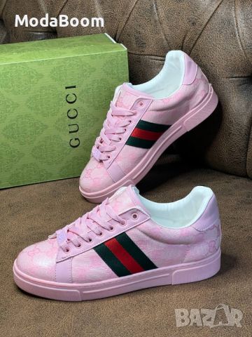 🩷Gucci стилни дамски розови обувки🩷, снимка 3 - Маратонки - 46535866