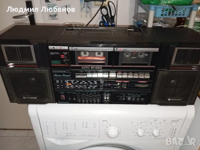 Радиокасетофон Hitachi TRK W550E, снимка 1 - Радиокасетофони, транзистори - 49199733