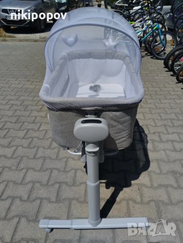 CANGAROO Легло люлка C`est la vie сив, снимка 7 - Детски люлки - 53569032