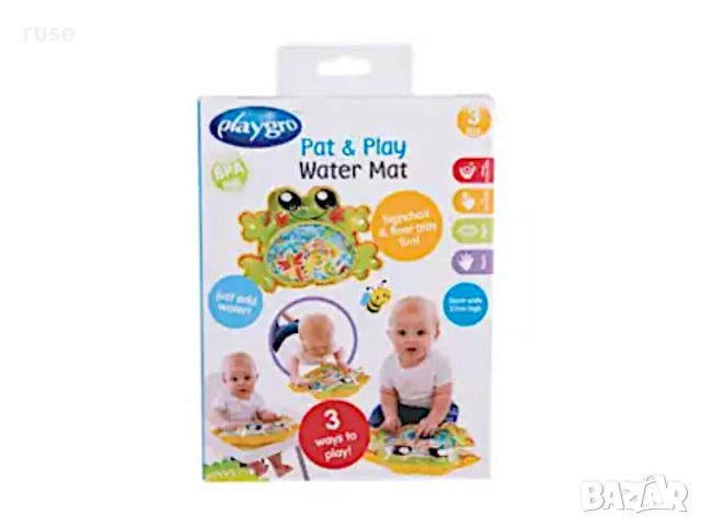 НОВИ! Надуваема жаба с водно коремче PlayGro водно килимче, снимка 6 - За банята - 45079787