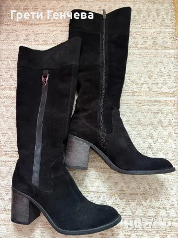 Дамски ботуши номер 40 естествен набук