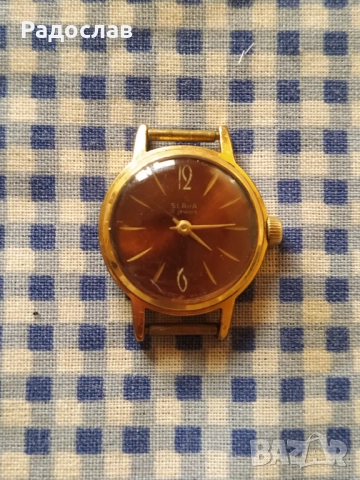механичен часовник Слава позлата Au25+, снимка 2 - Дамски - 51956235