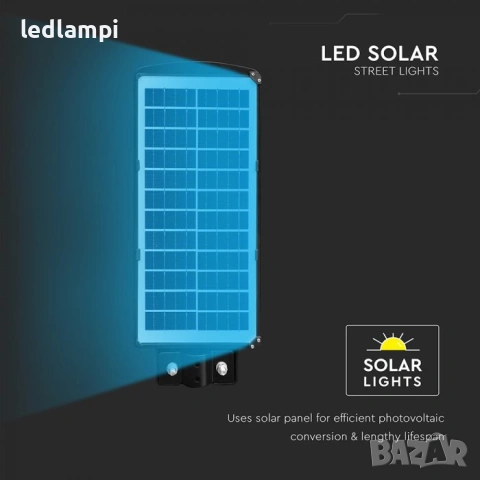 Соларнo LED Улично Тяло ST120 Сензор Студено Бяла Светлина, снимка 4 - Соларни лампи - 49432338