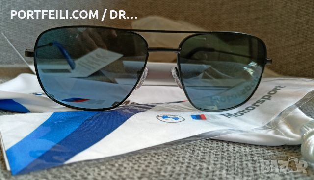 НОВИ мъжки слънчеви очила BMW Motorsport, черна рамка, авиатор, поляризация ОРИГИНАЛЕН ПРОДУКТ, снимка 7 - Слънчеви и диоптрични очила - 45463112