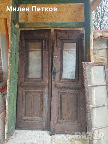 Стара автентична дървена врата, снимка 3 - Входни врати - 53004109