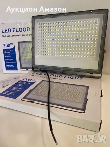 Външен LED прожектор 200W водоустойчив, снимка 3 - Прожектори - 52656851
