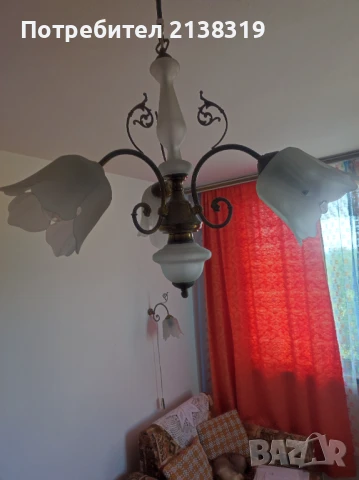 Абажур с два аплика от бронз, снимка 3 - Колекции - 51387850