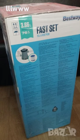 Надуваем басейн с помпа 3.66 - 76см, снимка 2 - Басейни и аксесоари - 50674622