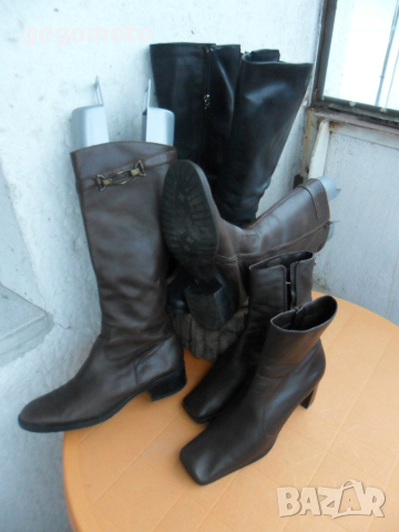ДАМСКИ 39 БОТУШ, 100% ЕСТЕСТВЕНА КОЖА, GOGOMOTO.BAZAR.BG, снимка 3 - Дамски боти - 8963009