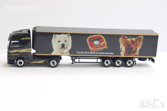 HERPA 1:87 H0 MERCEDES ACTROS КАМИОН TIR МОДЕЛ KОЛИЧКА