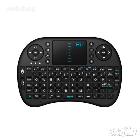 2.4G мини безжична клавиатура с QWERTY тъчпад, преносима безжична с USB приемник, снимка 3 - Клавиатури и мишки - 45886597