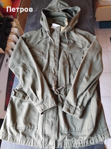 Маслиненозелена парка с качулка Terranova - М, снимка 3 - Други - 53147259