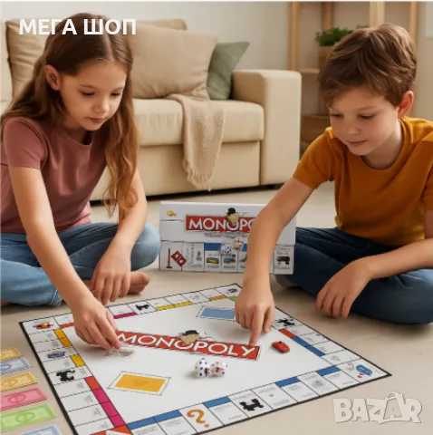 Monopoly – Класическа икономическа настолна игра за цялото семейство, снимка 3 - Образователни игри - 50378647