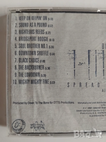 Down To The Bone – Spread The Word - Album III - аудио диск Jazz, снимка 2 - CD дискове - 52713710