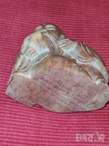 Стара китайска мраморна статуетка. , снимка 7 - Колекции - 49749509