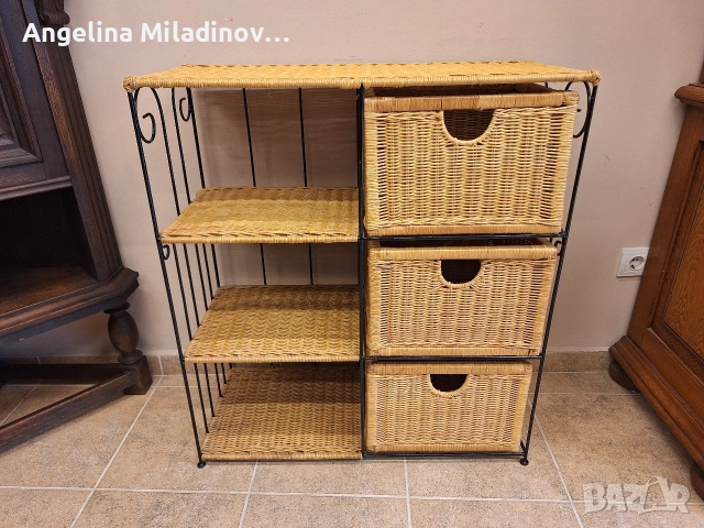 Етажерки и масичка от ратан, снимка 5 - Етажерки - 53825511