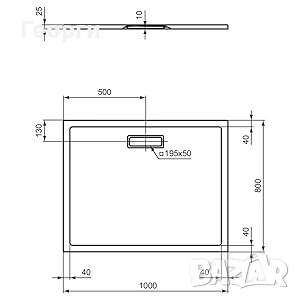 Акрилно душ корито IDEAL STANDARD , снимка 3 - Душове - 53968888
