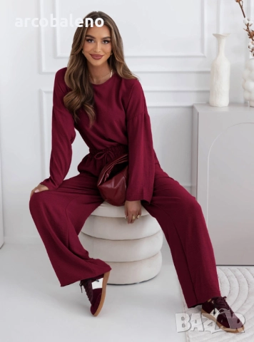 Дамски комплект от блуза и панталони на Shalina, 5цвята , снимка 9 - Комплекти - 52744152