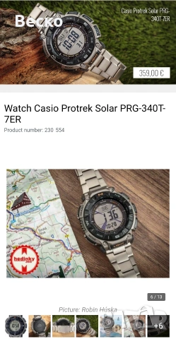 Casio pro trek PRG 340 T