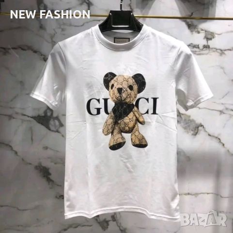 Дамски Памучни Тениски: XS-2XL: GUCCI: NIKE: GUESS: MOSCHINO: BALENCIAGA: BURBERRY:, снимка 15 - Тениски - 46783087