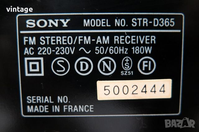 Sony STR-D365, снимка 7 - Ресийвъри, усилватели, смесителни пултове - 46642070