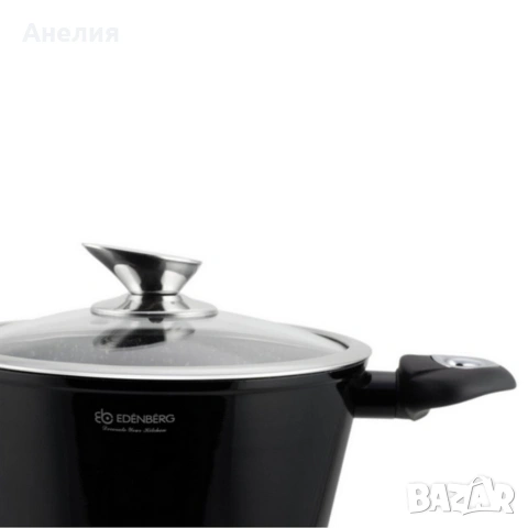 Комплект от 12 части - тенджери, тиган и подложки Edenberg EB-5613, снимка 7 - Съдове за готвене - 53777661