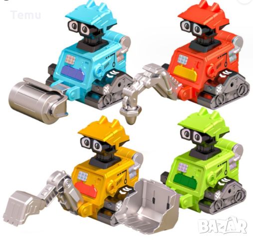 Подвижен робот играчка с дизайн на строителна машина / Гладки ръбове; Високотехнологичен дизайн; Сим, снимка 6 - Други - 45785942