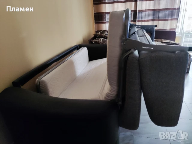 Разтегателен Диван, спалня с матрак, снимка 5 - Дивани и мека мебел - 51387475