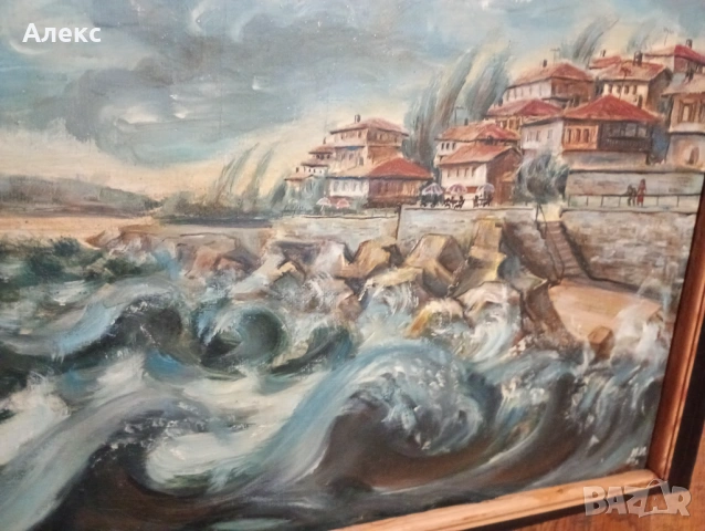 Маслена картина от БГ автор., снимка 2 - Картини - 54117294